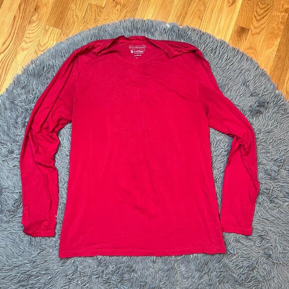Coolibar Tops - Coolibar Cherry Red Long Sleeve Top UV Protection Size L
